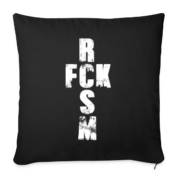Droits de l'homme - Déclaration - Housse de coussin décorative 45 x 45 cm - noir - Devant