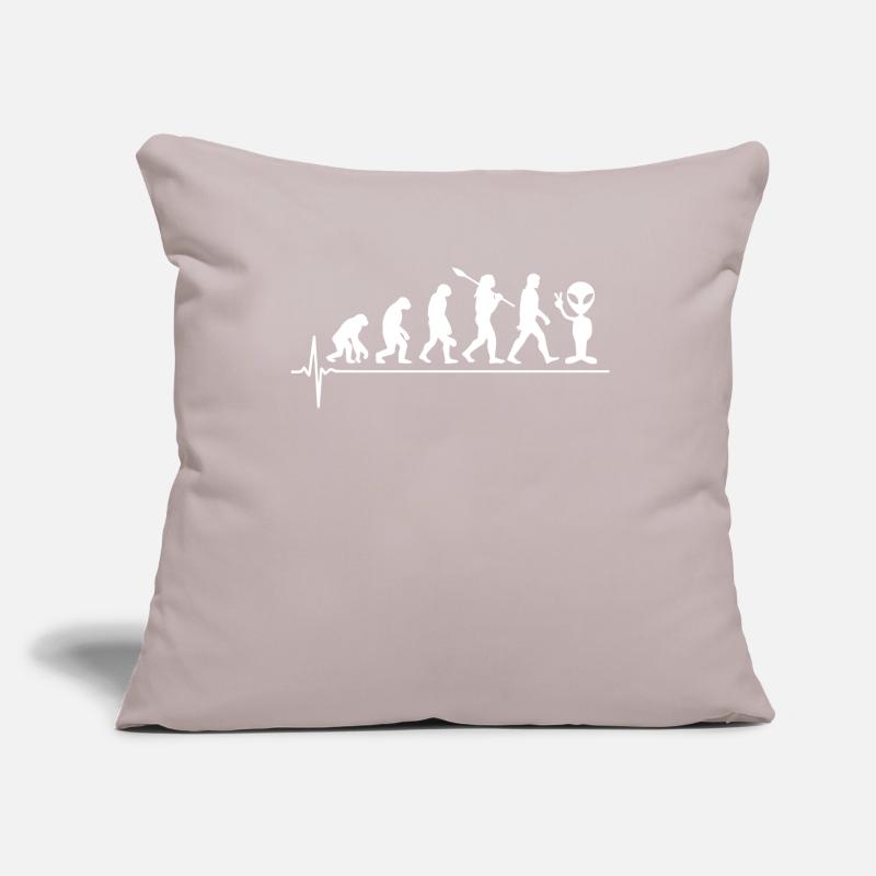 Évolution extraterrestre Housse de coussin décorative 45 x 45 cm