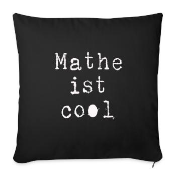Math - Sofa pillowcase 17,3'' x 17,3'' (45 x 45 cm) - black - Front