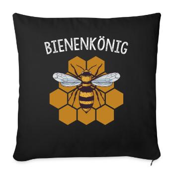Gift for Beekeepers Beekeeper T-Shirt Save the Bee - Sofa pillowcase 17,3'' x 17,3'' (45 x 45 cm) - black - Front