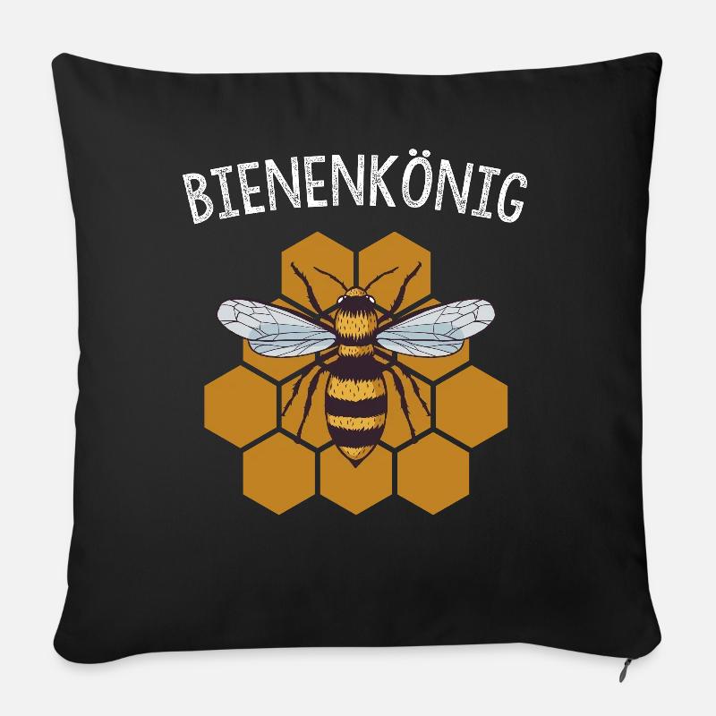 Geschenk für Imker Bienenzüchter Bienen Flüsterer - Sofakissenbezug 45 x 45 cm - Schwarz