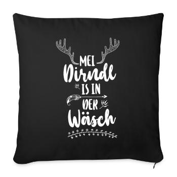 Mei Dirndl is in the wash dirndl replacement & - Sofa pillowcase 17,3'' x 17,3'' (45 x 45 cm) - black - Front