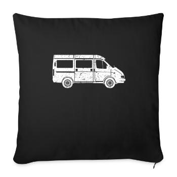 bus - Housse de coussin décorative 45 x 45 cm - noir - Devant