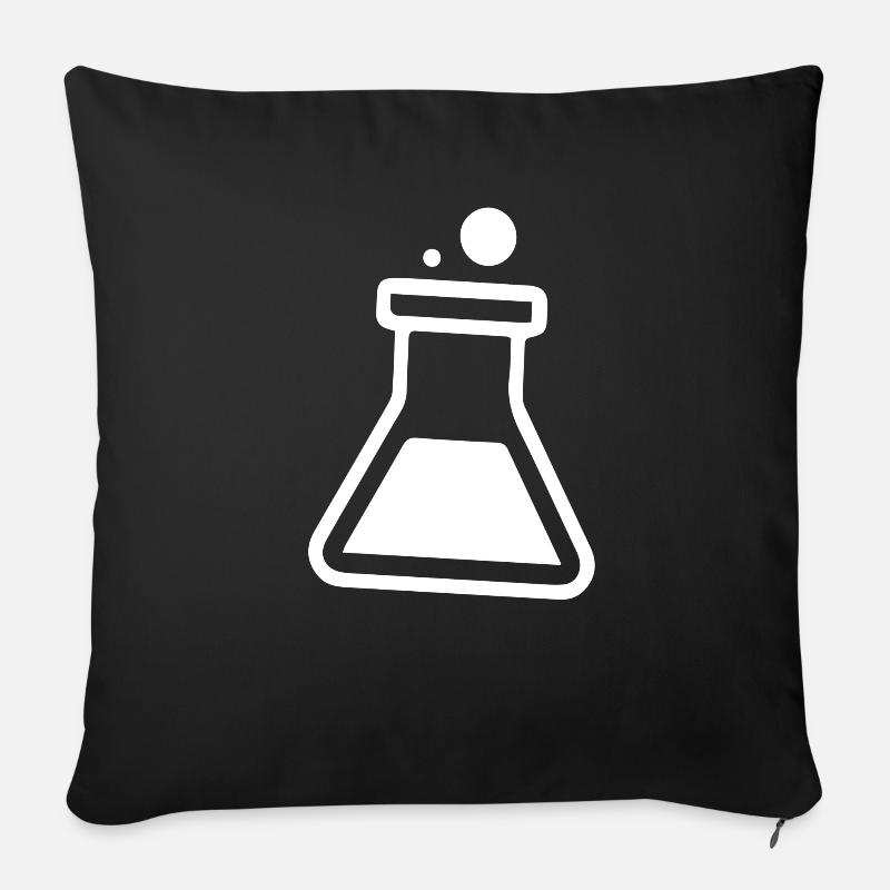 Chemie Labor Chemielabor Chemiker - Sofakissenbezug 45 x 45 cm - Schwarz