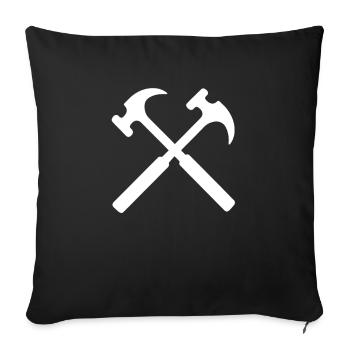 craftsman - Sofa pillowcase 17,3'' x 17,3'' (45 x 45 cm) - black - Front