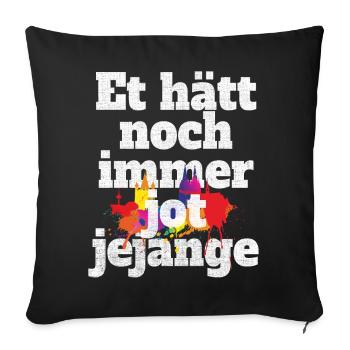 Et Hätt Toujours Jot Jejange Kölsch Cologne - Housse de coussin décorative 45 x 45 cm - noir - Devant