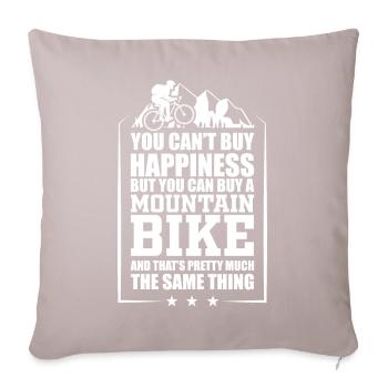 Mountain bike off-road off-road bike - Sofa pillowcase 17,3'' x 17,3'' (45 x 45 cm) - light taupe - Front