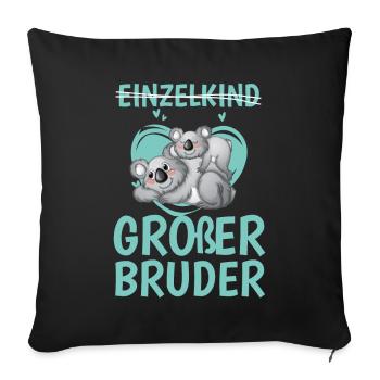 Großer Bruder - Koala - Sofakissenbezug 45 x 45 cm - Schwarz - Vorne