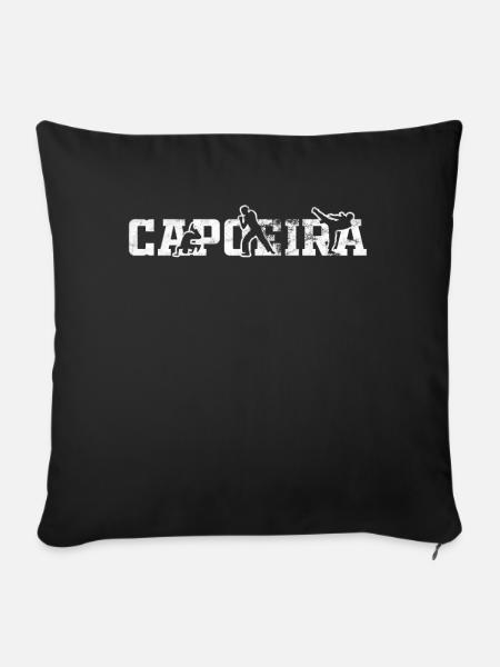 Capoeira Sportart - Sofakissenbezug 45 x 45 cm - Schwarz
