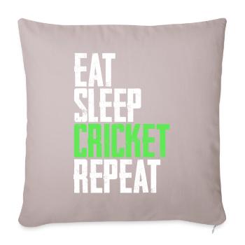 Joueur de cricket - Housse de coussin décorative 45 x 45 cm - taupe clair - Devant