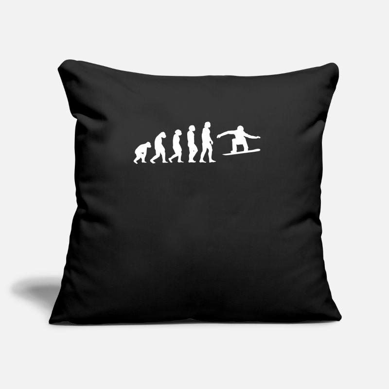 Snowboard evolution gift Sofa pillowcase 17,3'' x 17,3'' (45 x 45 cm)