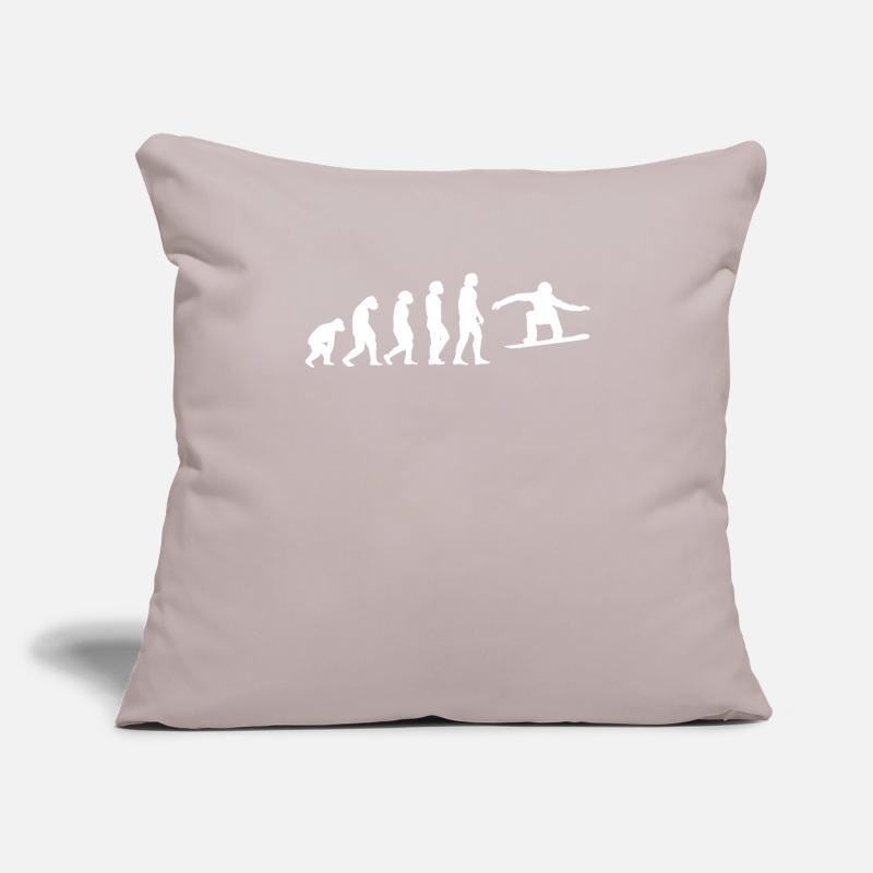 Snowboard evolution gift Sofa pillowcase 17,3'' x 17,3'' (45 x 45 cm)