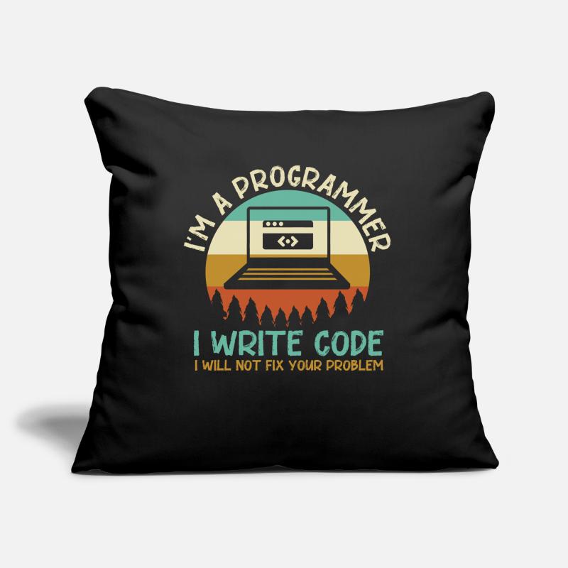 Programmeur Code Codage Housse de coussin décorative 45 x 45 cm