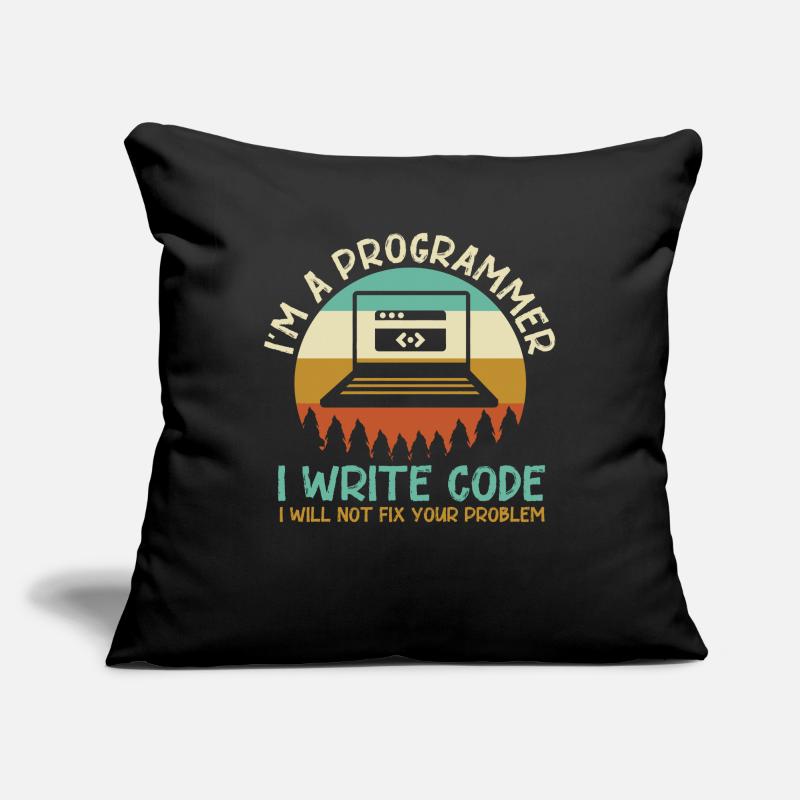 Programmeur Code Codage Housse de coussin décorative 45 x 45 cm