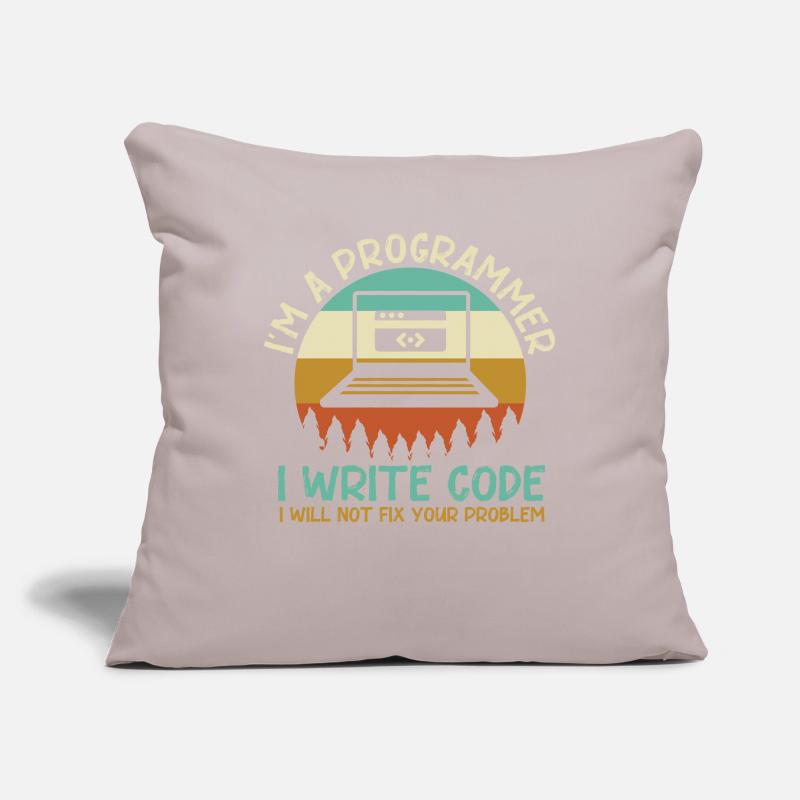 Programmer Code Coding Sofa pillowcase 17,3'' x 17,3'' (45 x 45 cm)