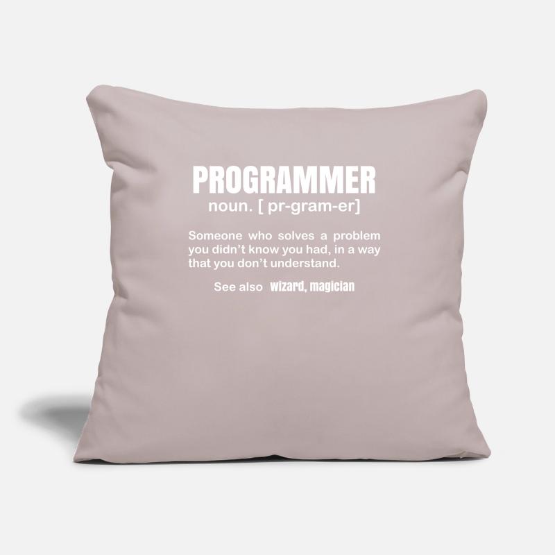 Programmer definition Sofa pillowcase 17,3'' x 17,3'' (45 x 45 cm)