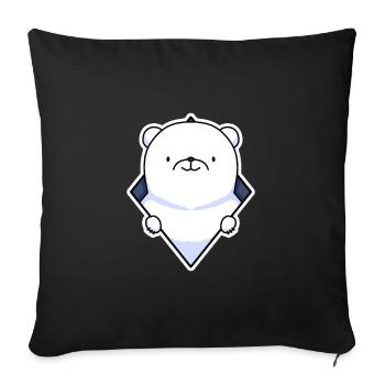 Polar Bear - Housse de coussin décorative 45 x 45 cm - noir - Devant