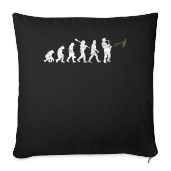 Saxophone Saxophone Evolution - Housse de coussin décorative 45 x 45 cm - noir - Devant