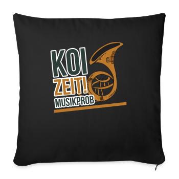 Musik Instrument Streichinstrument - Sofakissenbezug 45 x 45 cm - Schwarz - Vorne