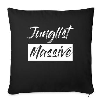 Drum And Bass Junglist Massive DnB - Sofa pillowcase 17,3'' x 17,3'' (45 x 45 cm) - black - Front