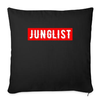 Drum And Bass Junglist - Sofakissenbezug 45 x 45 cm - Schwarz - Vorne