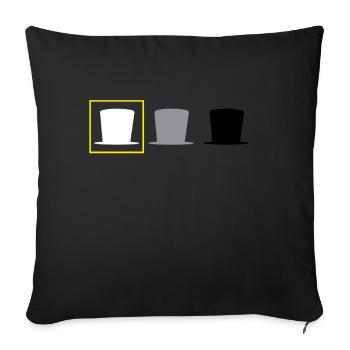 Hacker Cyber Security Pentester Hacker - Sofa pillowcase 17,3'' x 17,3'' (45 x 45 cm) - black - Front