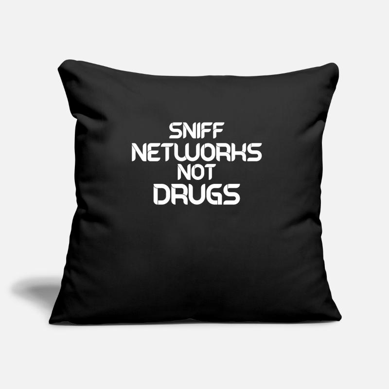 Funny Hacker Network Admin Network Sniffing Sofa pillowcase 17,3'' x 17,3'' (45 x 45 cm)