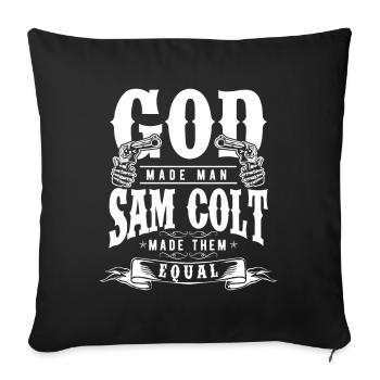 Revolver Surrealist Art - Sofa pillowcase 17,3'' x 17,3'' (45 x 45 cm) - black - Front