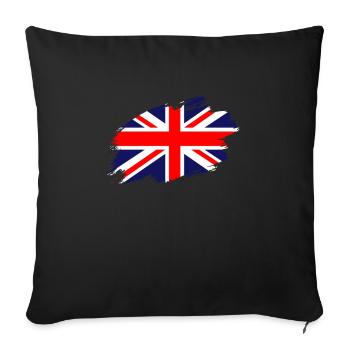 United Kingdom Union Jack Flag Flag Kingdom - Sofa pillowcase 17,3'' x 17,3'' (45 x 45 cm) - black - Front