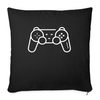 Gaming - Housse de coussin décorative 45 x 45 cm - noir - Devant