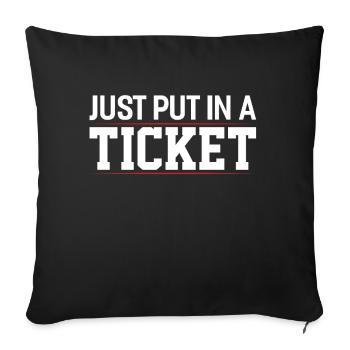 IT Computer IT Support IT Helpdesk - Sofa pillowcase 17,3'' x 17,3'' (45 x 45 cm) - black - Front