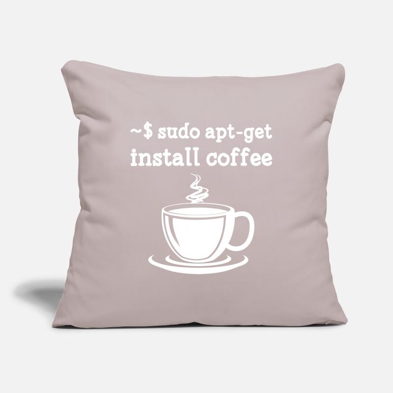 Sudo apt-get installer coffee linux Housse de coussin décorative 45 x 45 cm