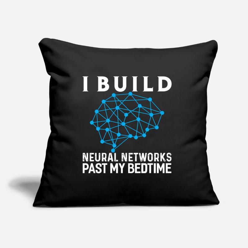 Machine learning AI neural network Sofa pillowcase 17,3'' x 17,3'' (45 x 45 cm)