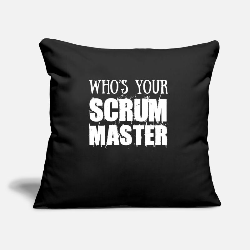 Scrum Master Who Is Your Scrum Master Sofa pillowcase 17,3'' x 17,3'' (45 x 45 cm)