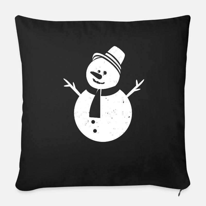 Winter - Sofakissenbezug 45 x 45 cm - Schwarz