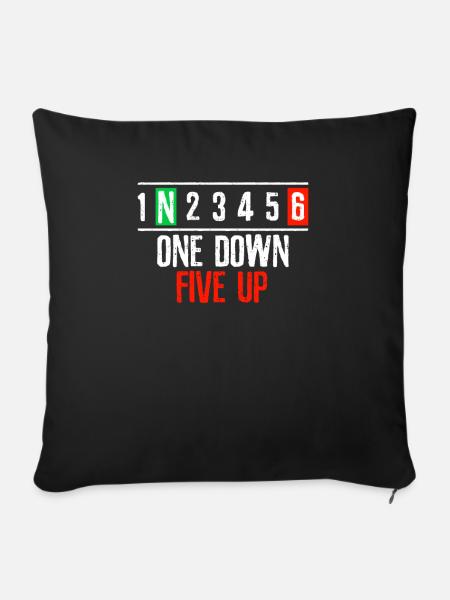 Motorrad Motorradfahren Countdown - Sofakissenbezug 45 x 45 cm - Schwarz