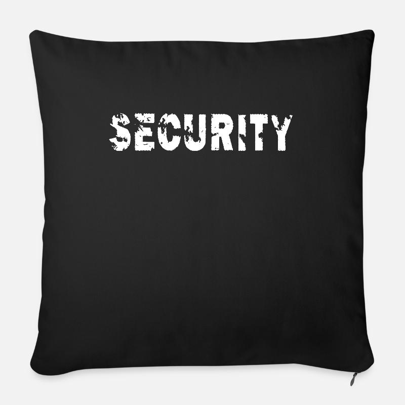 Security - Sofakissenbezug 45 x 45 cm - Schwarz