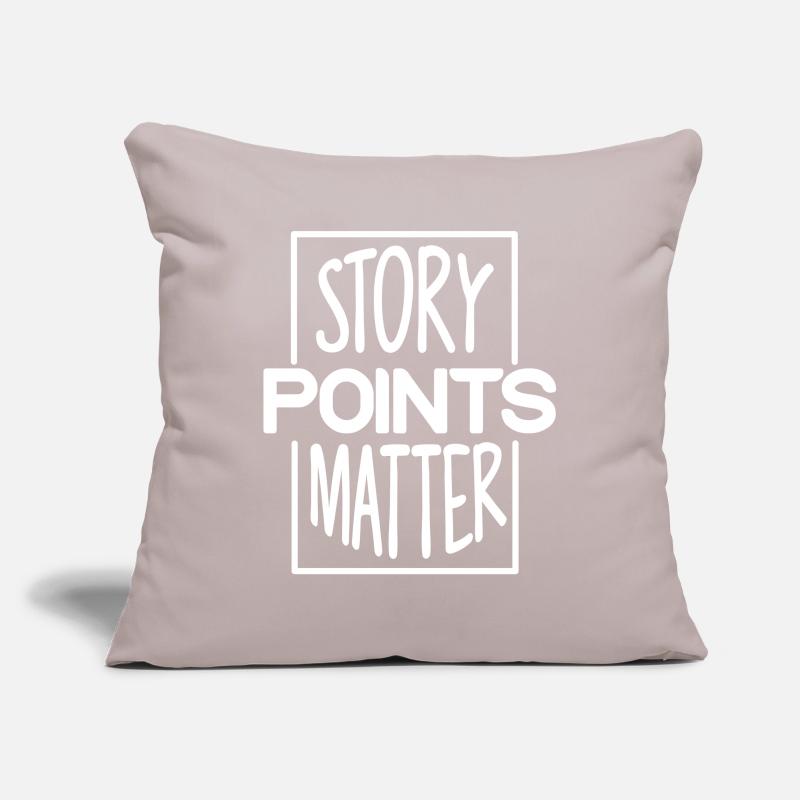 Scrum Story Points Scrum Programmeur Housse de coussin décorative 45 x 45 cm