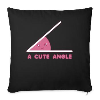 Math - Sofa pillowcase 17,3'' x 17,3'' (45 x 45 cm) - black - Front