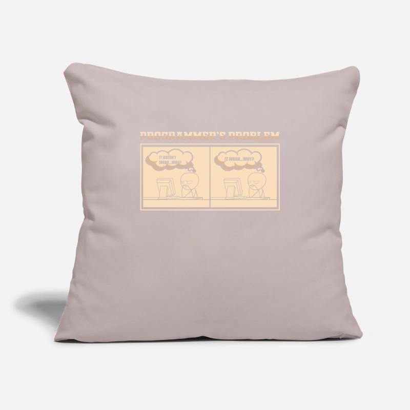 Programmer saying gift Sofa pillowcase 17,3'' x 17,3'' (45 x 45 cm)
