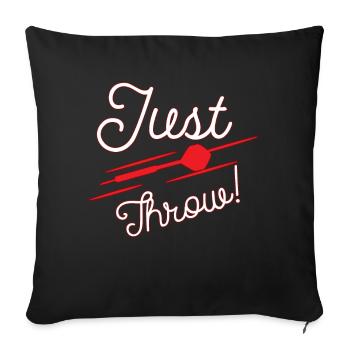 Darts darts - Sofa pillowcase 17,3'' x 17,3'' (45 x 45 cm) - black - Front
