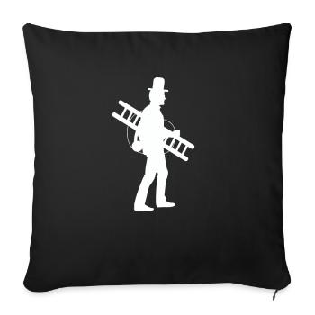 chimney sweeper - Sofa pillowcase 17,3'' x 17,3'' (45 x 45 cm) - black - Front