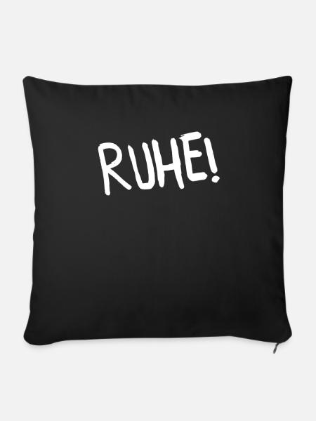 Ruhe - Klassenlehrer Lehrer - Sofakissenbezug 45 x 45 cm - Schwarz