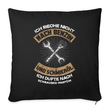 Mechaniker Parfüm - Sofakissenbezug 45 x 45 cm - Schwarz - Vorne