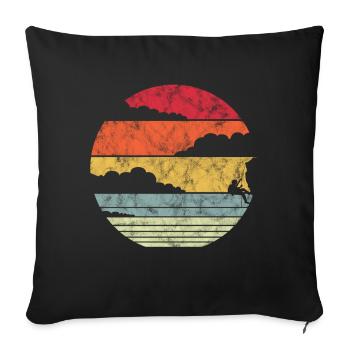 Klettern Kletterer Bouldern Sport - Sofakissenbezug 45 x 45 cm - Schwarz - Vorne