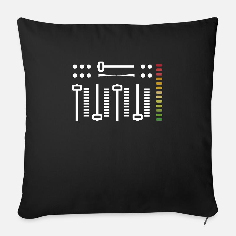 Tontechniker - Sofakissenbezug 45 x 45 cm - Schwarz