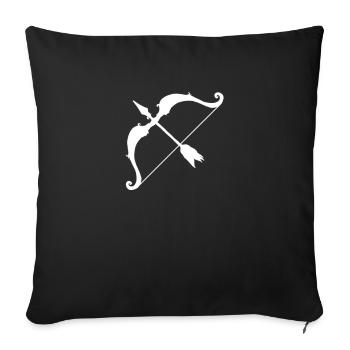 tir à l'arc - Housse de coussin décorative 45 x 45 cm - noir - Devant