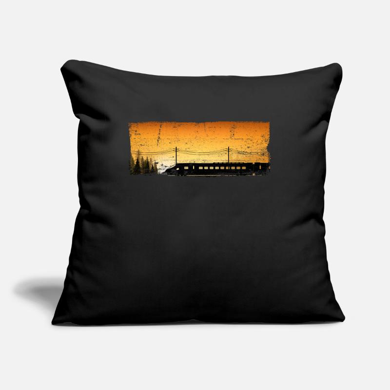 Zug Eisenbahn Eisenbahner forme les conducteurs Housse de coussin décorative 45 x 45 cm
