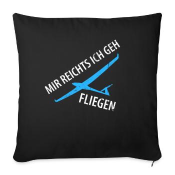 Je vais voler - Housse de coussin décorative 45 x 45 cm - noir - Devant