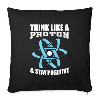 Recherche en laboratoire de chimiste - Housse de coussin décorative 45 x 45 cm - noir - Devant